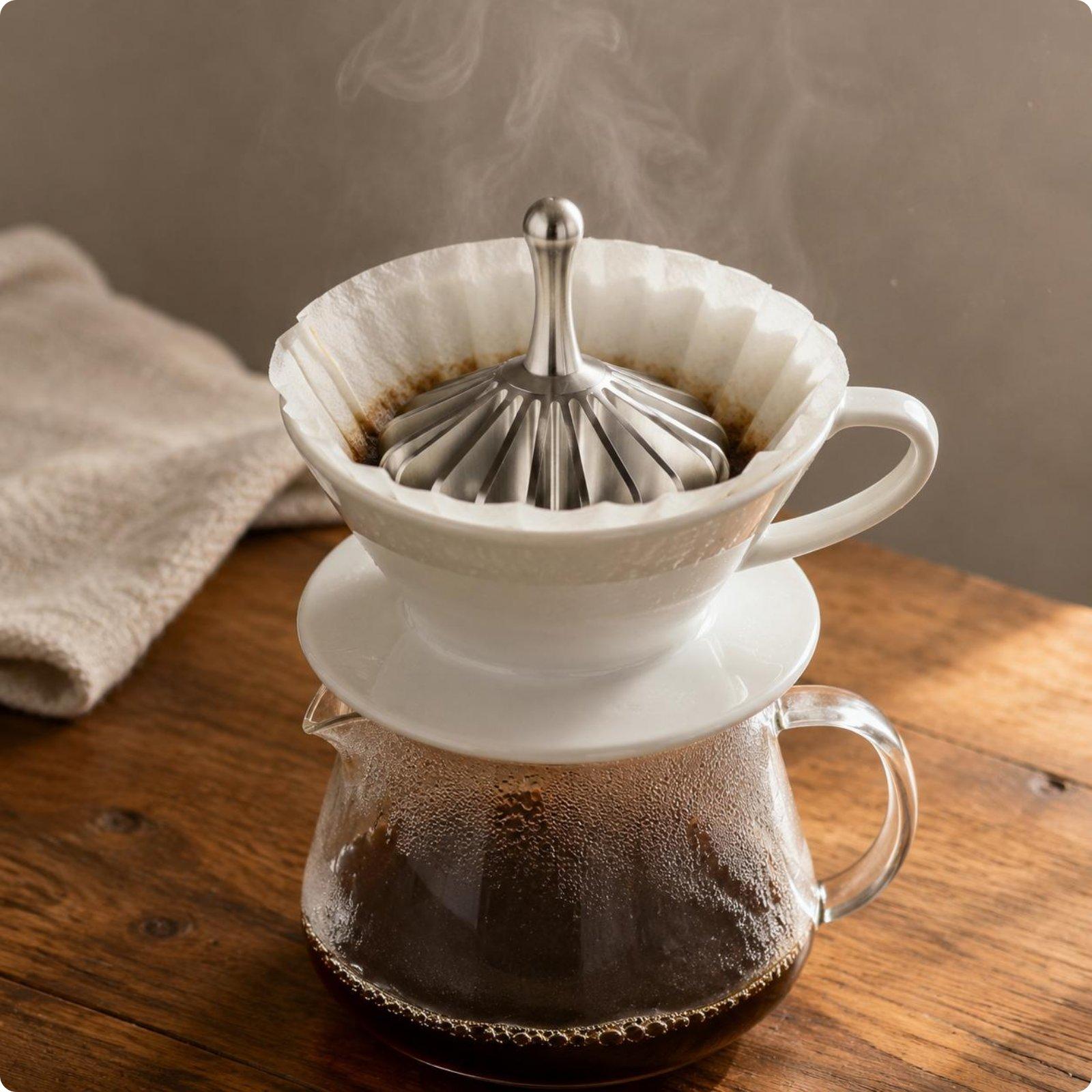 Coffee Dripper V60 - Heat Resistant Coffee Paper Press Manual