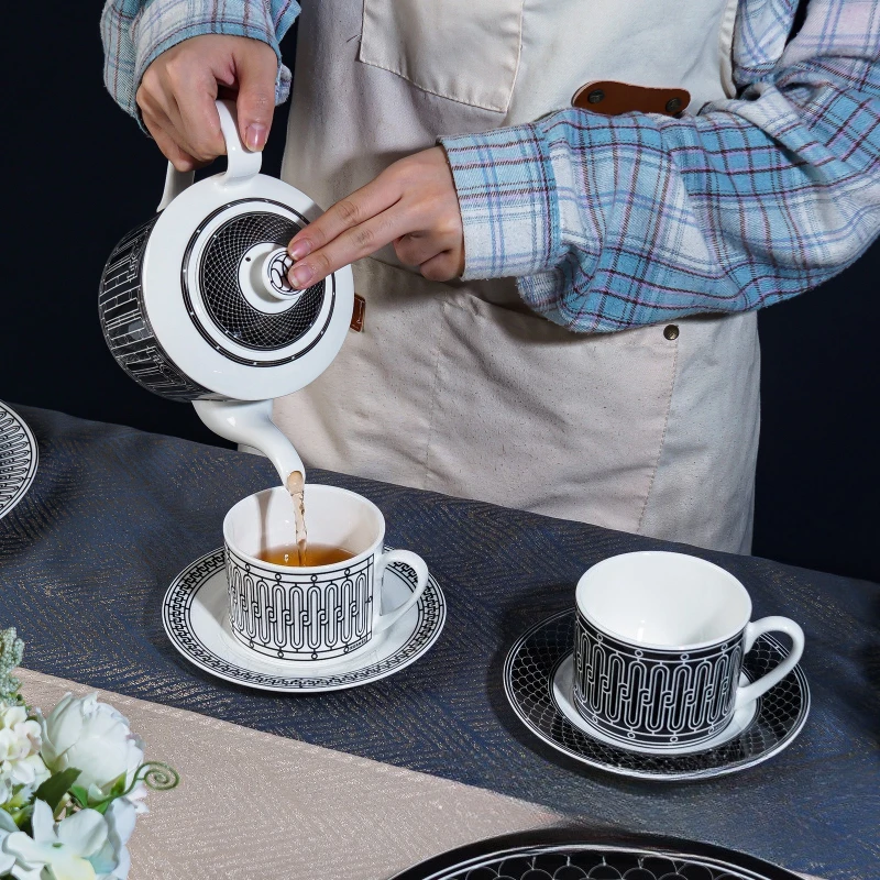 Coffee Tea Box - Simple European-Style Tea Set Ceramic Coffee