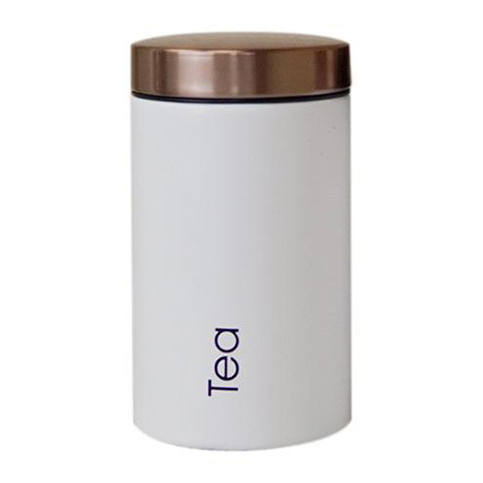 Coffee Tea And Sugar Canister Set - Metal Food Storage Canister Set with