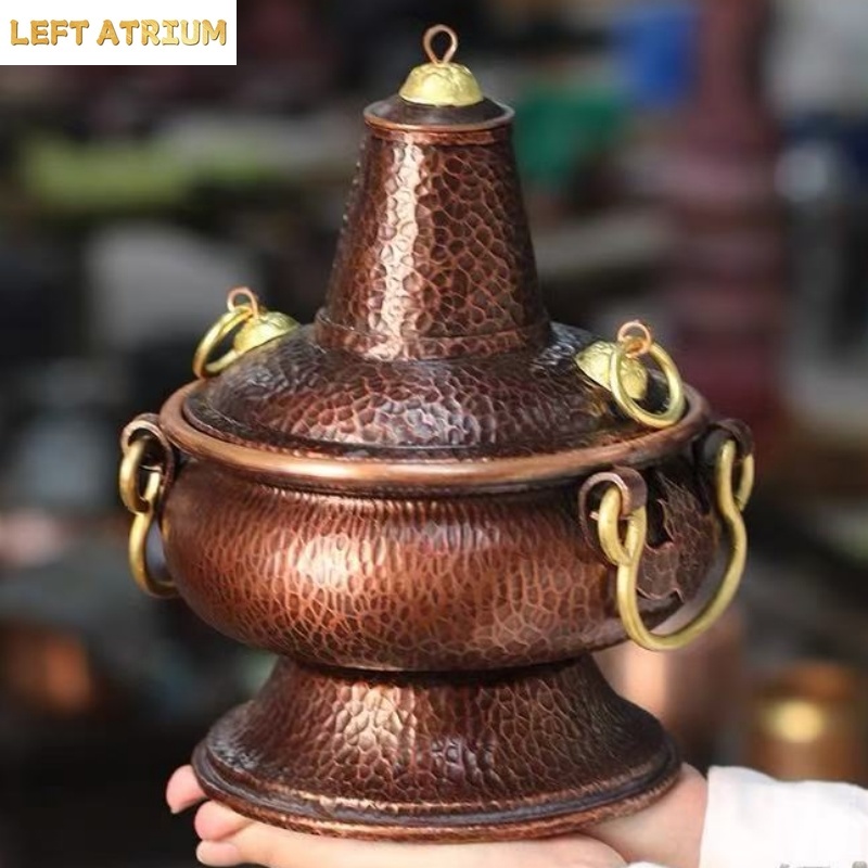 Coffee Tea Box - Multifunctional Pure Copper Hot Pot Handcrafted