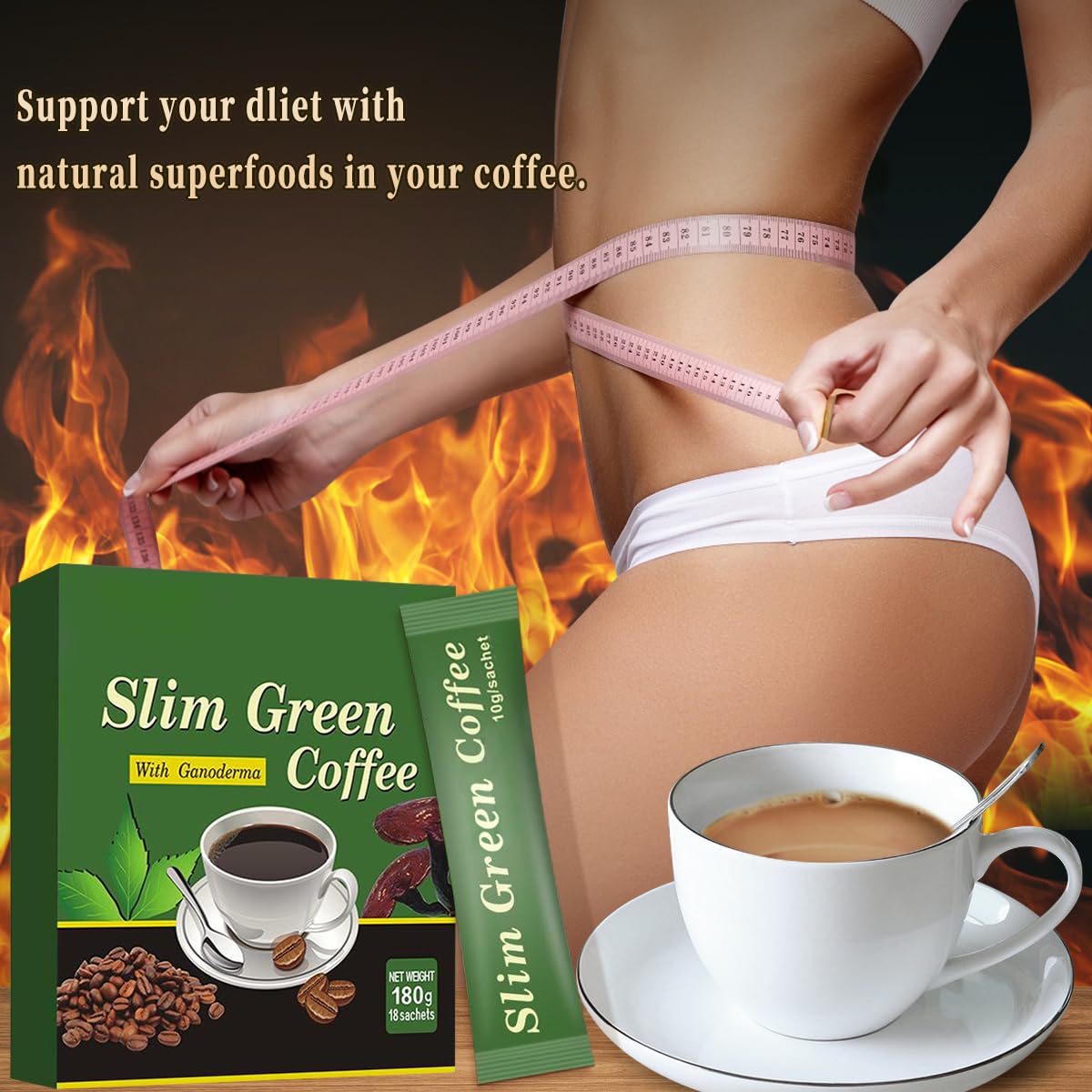 Coffee Tea Weight Loss - 18 Pcs/Box Premium Slim Green Coffee