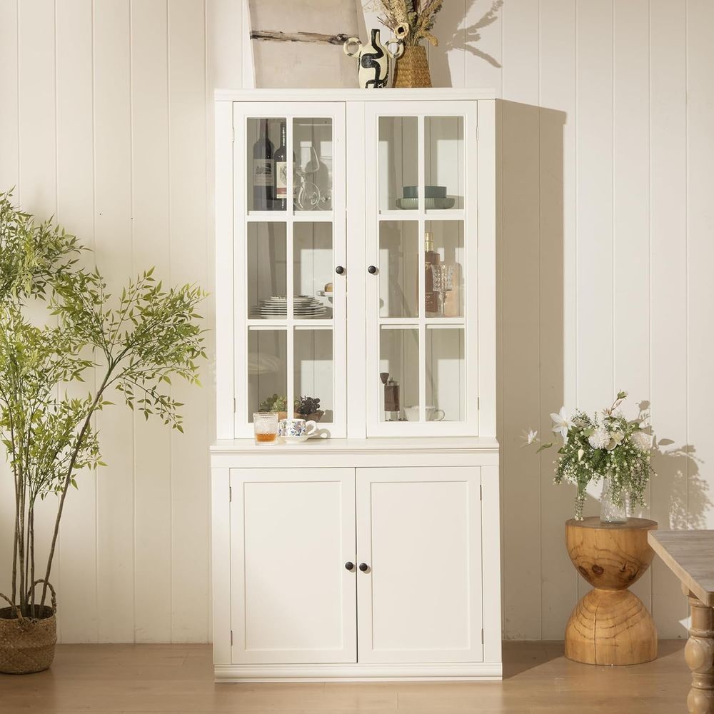 Coffee & Tea Garden Lincoln Menu - 75 Tall White Glass Door Kitchen