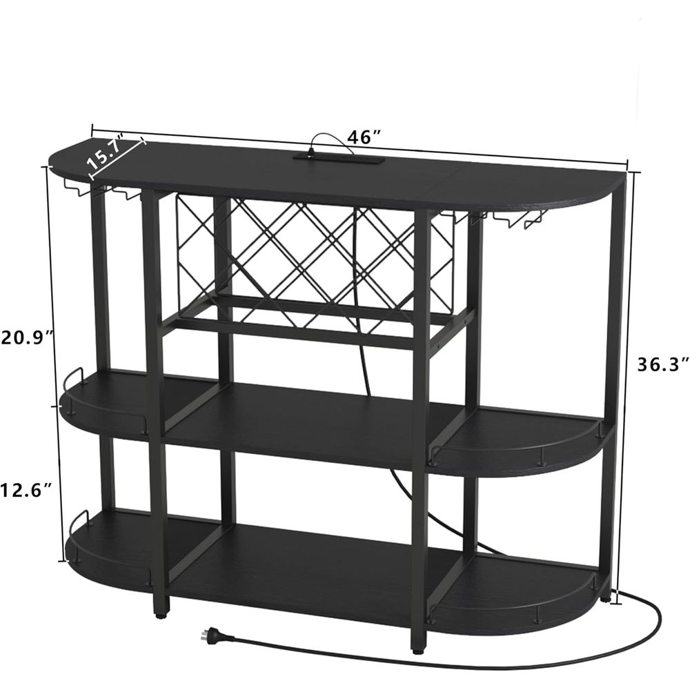 Black 3-Tier Coffee Table with - đánh giá và giá Coffee & Tea Garden Lincoln Menu