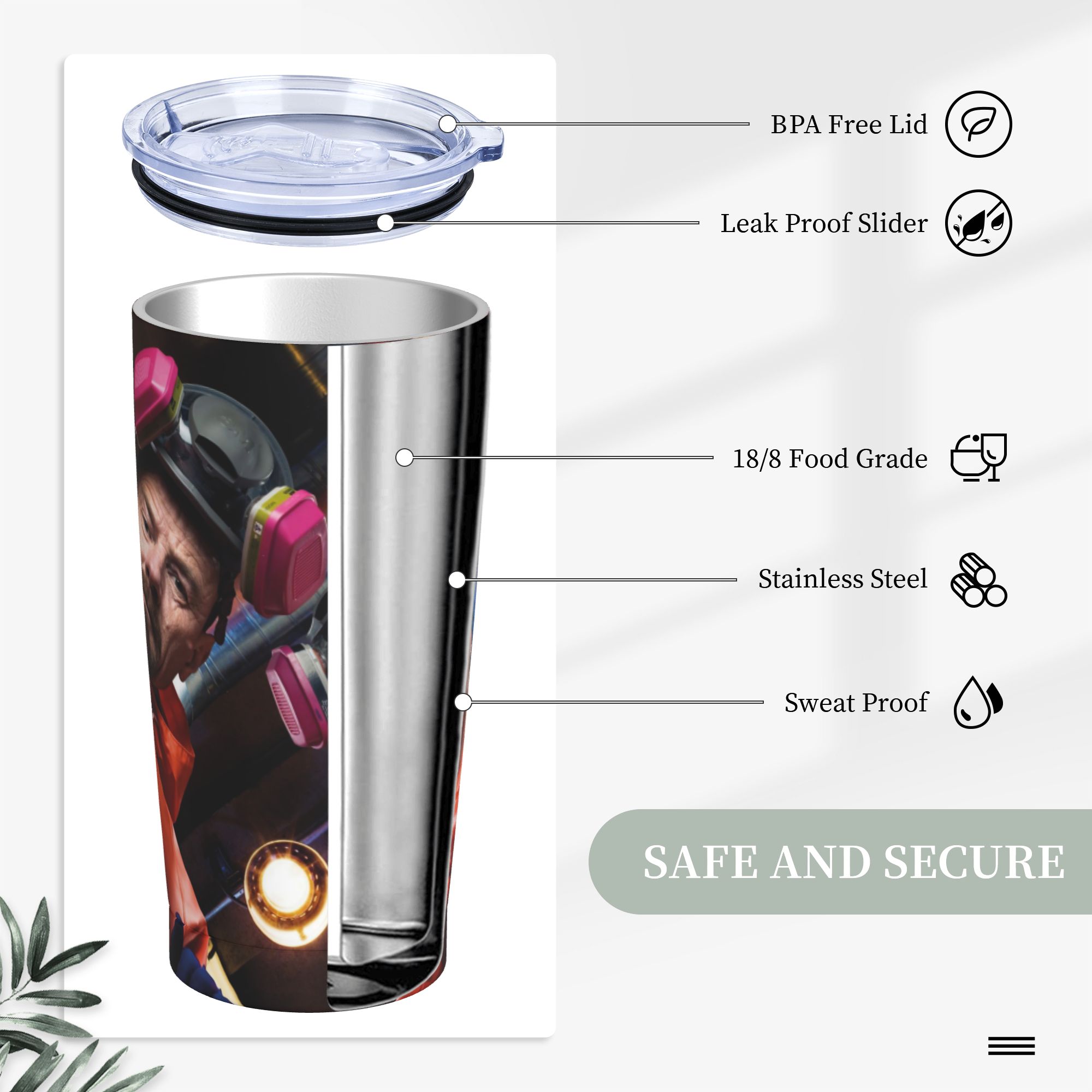 Walter White Pinkman Tumbler V - đánh giá và giá Coffee Tea Break