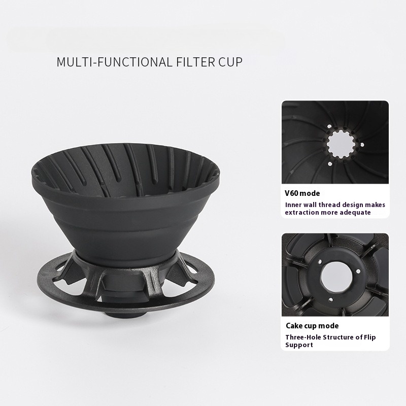 Portable Folding Silicone Coff - đánh giá và giá Coffee Dripper V60