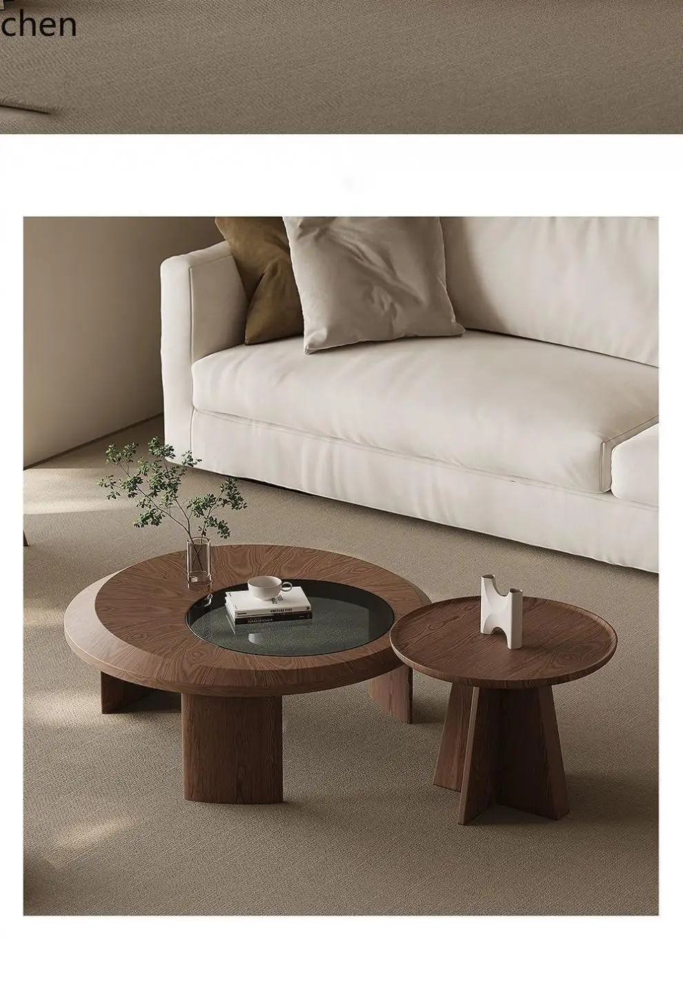 b11-7.2 Walnut Tea Table Combi - đánh giá và giá Tea & Coffee Quận 1