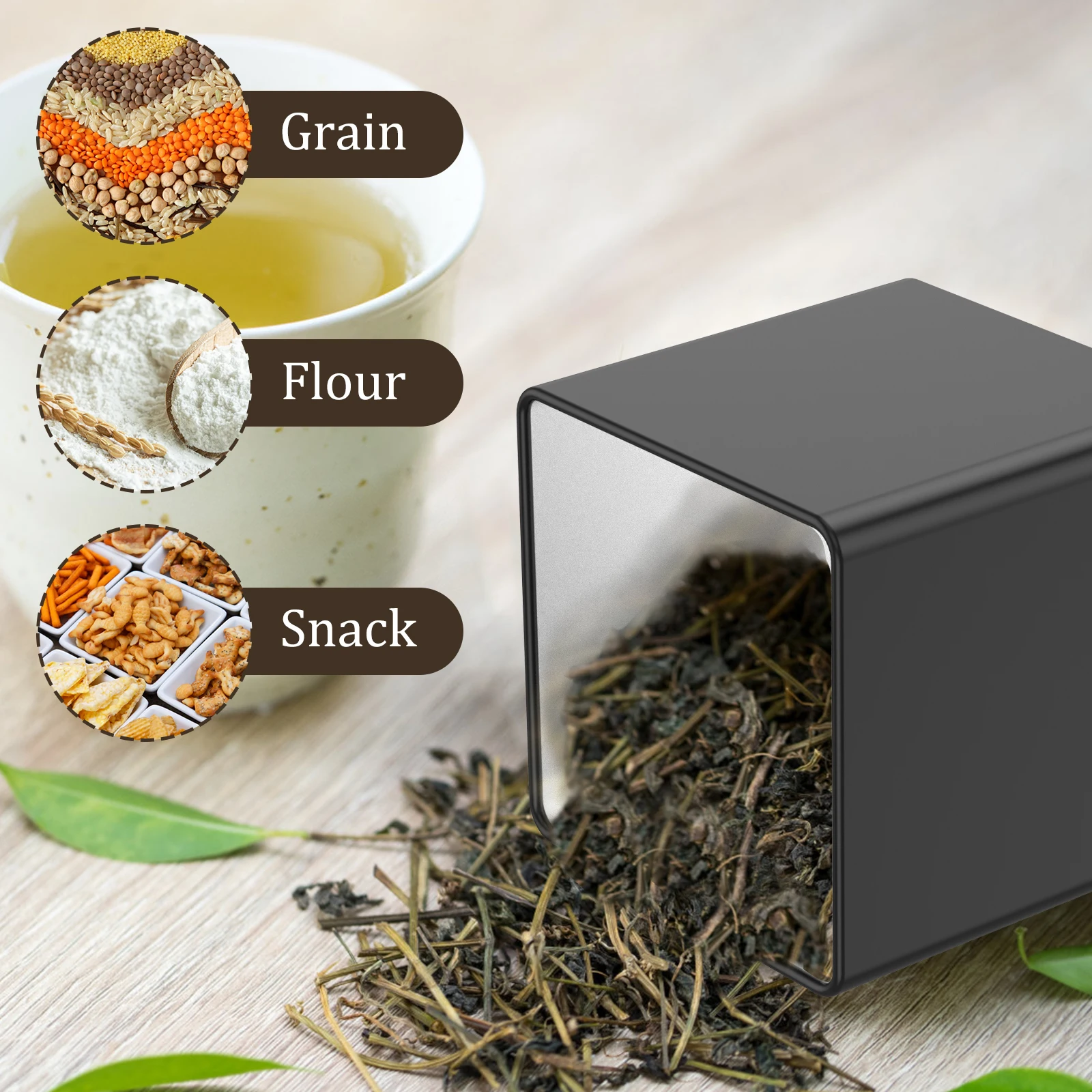 3Pcs Set 500ml Tea Sugar Coffe - đánh giá và giá Coffee Tea And Sugar Canister Set