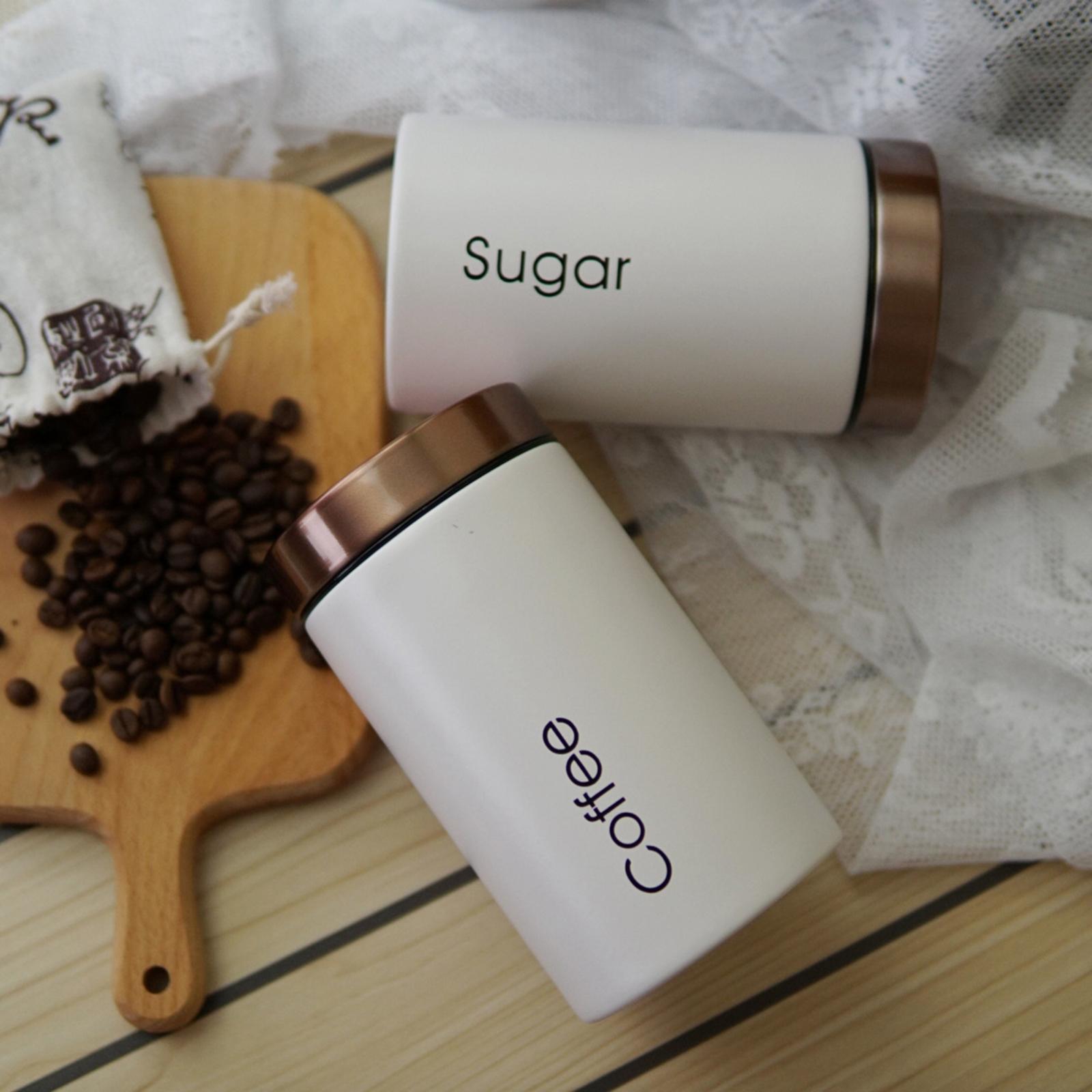 Metal Food Storage Canister Se - đánh giá và giá Coffee Tea And Sugar Canister Set