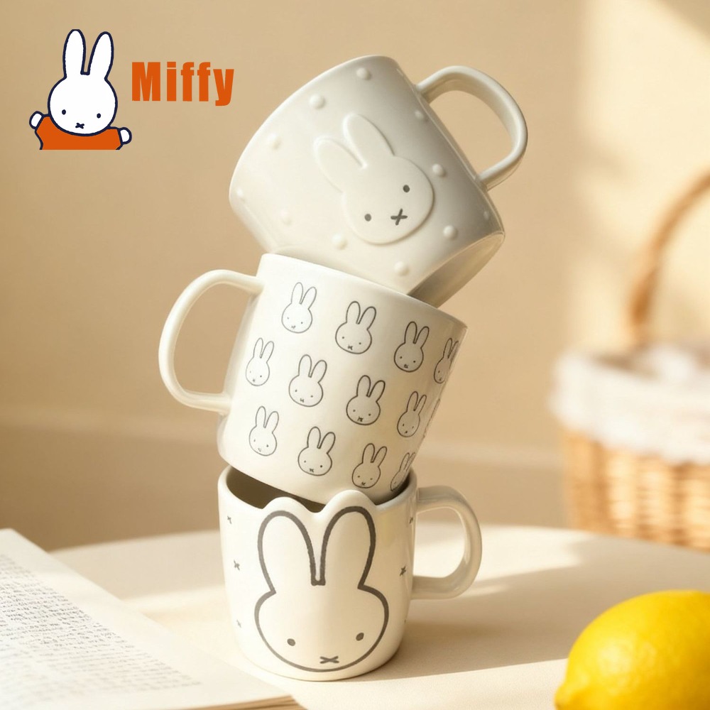 Kawaii Miffy Ceramic Mug Cute  - đánh giá và giá Coffee Tea Good Morning