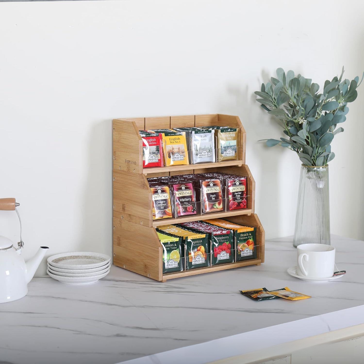 Bamboo Tea Bag Storage Box Thr - đánh giá và giá Coffee Tea Box