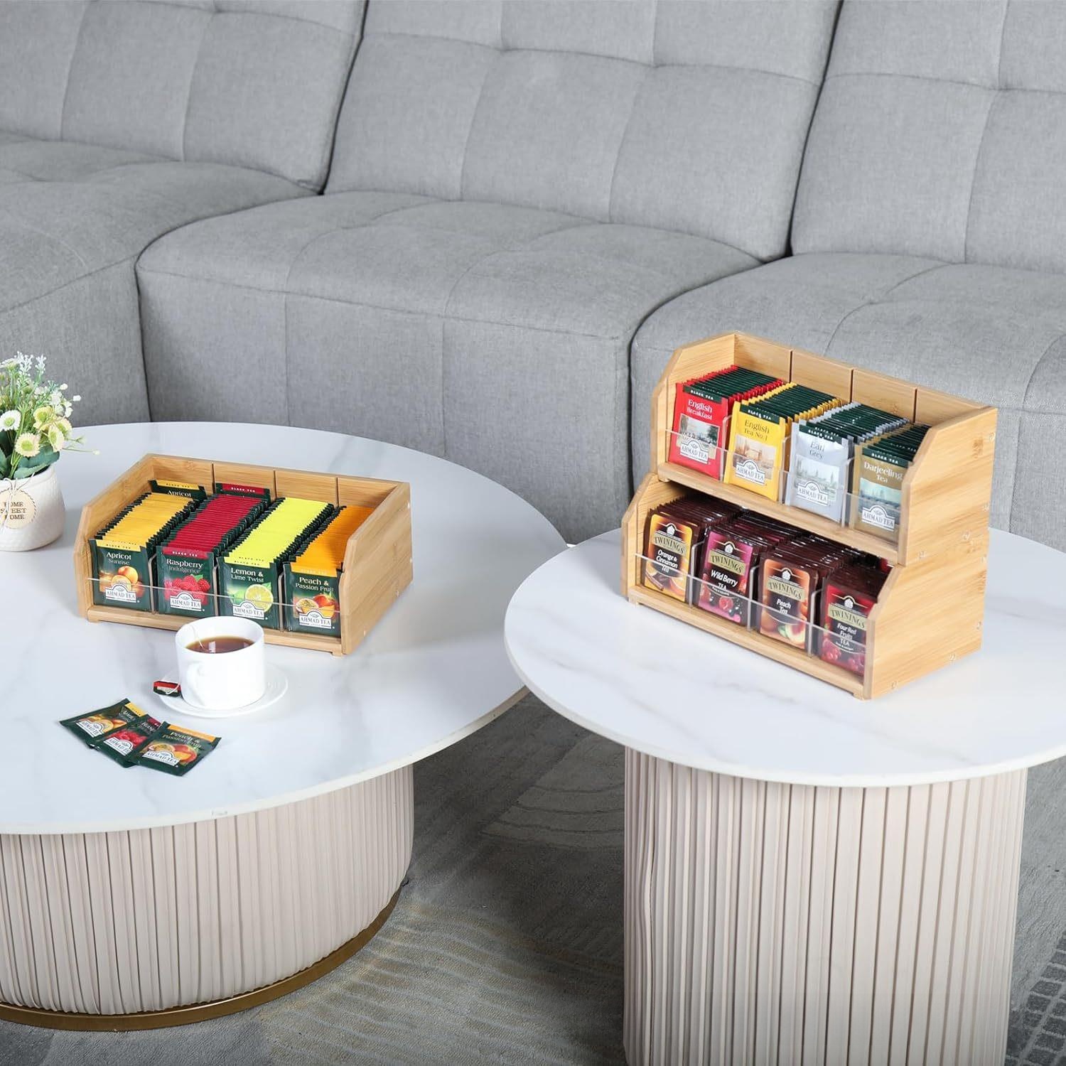 Bamboo Tea Bag Storage Box Thr - đánh giá và giá Coffee Tea Box