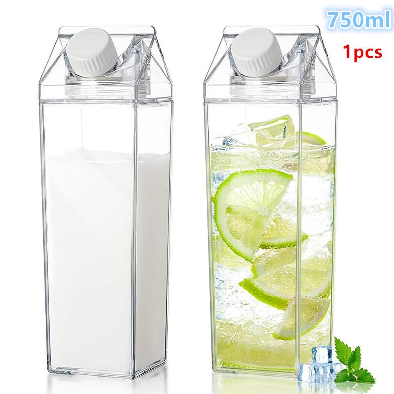 750ML Transparent Milk Bottle  - đánh giá và giá Coffee Tea Box