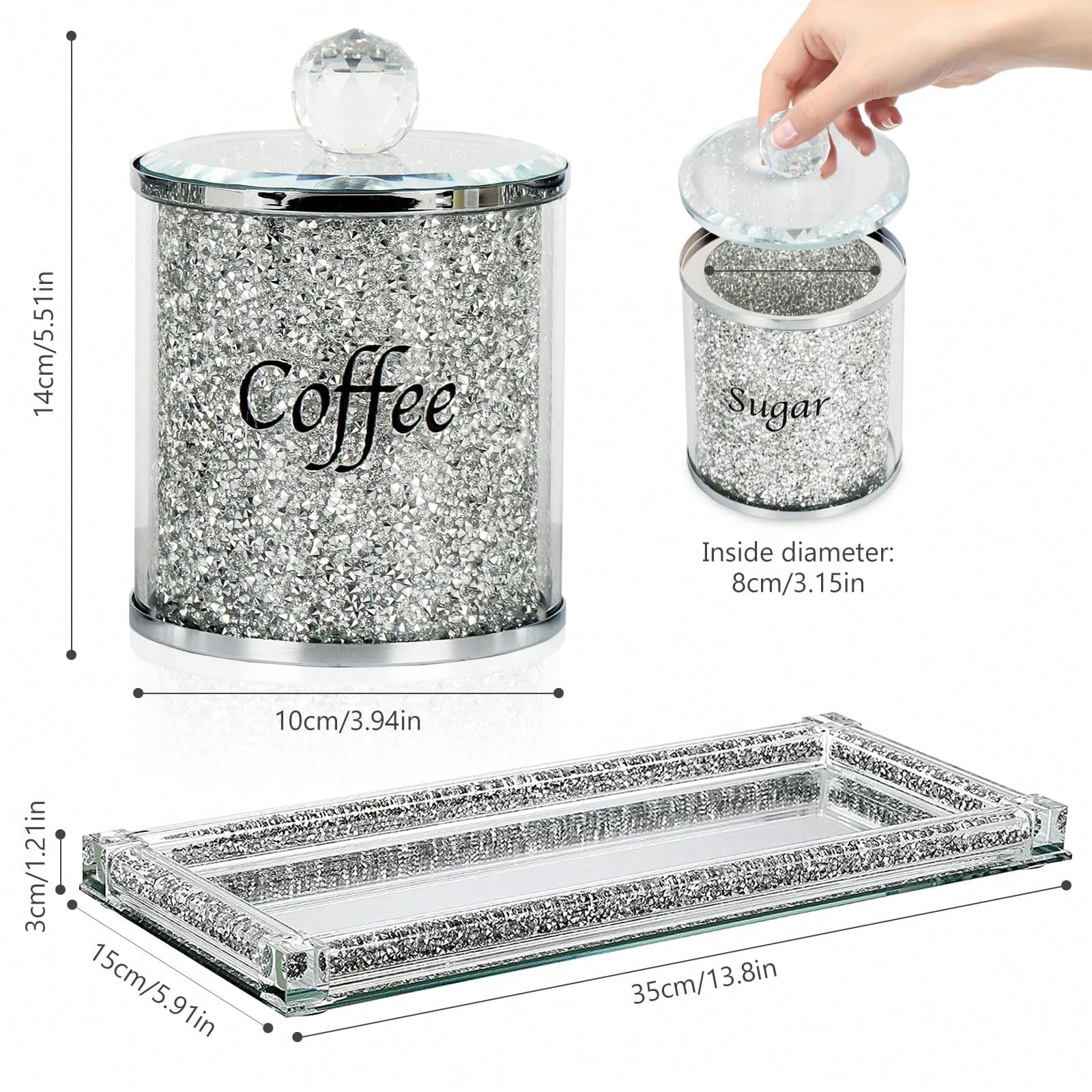 Coffee Sugar Tea Canister Set  - đánh giá và giá Coffee Tea And Sugar Canister Set