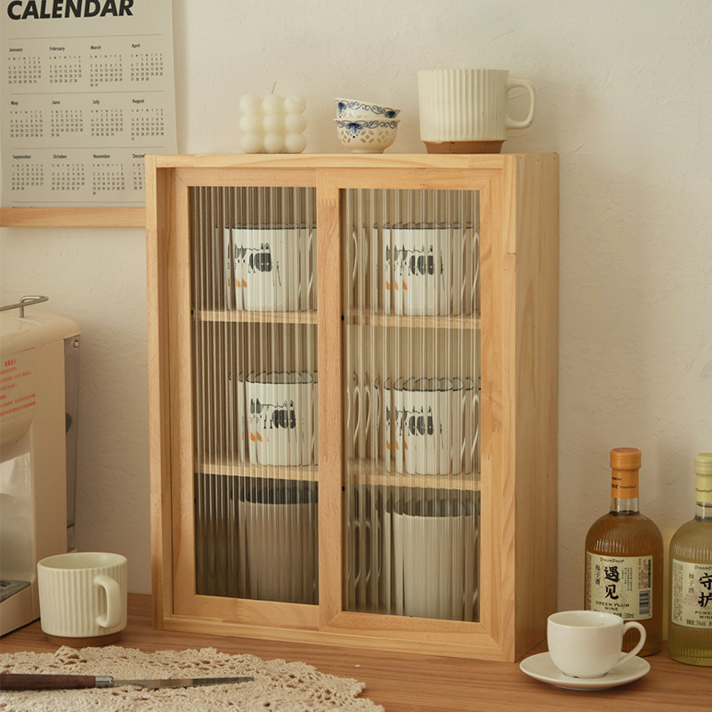 Solid Wood Desktop Storage Box - đánh giá và giá Coffee Tea Box