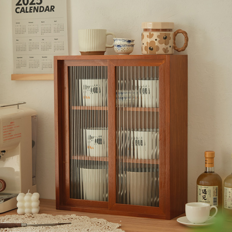 Solid Wood Desktop Storage Box - đánh giá và giá Coffee Tea Box