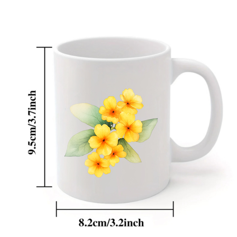 Ceramic mug with white and yel - đánh giá và giá Coffee Tea Break