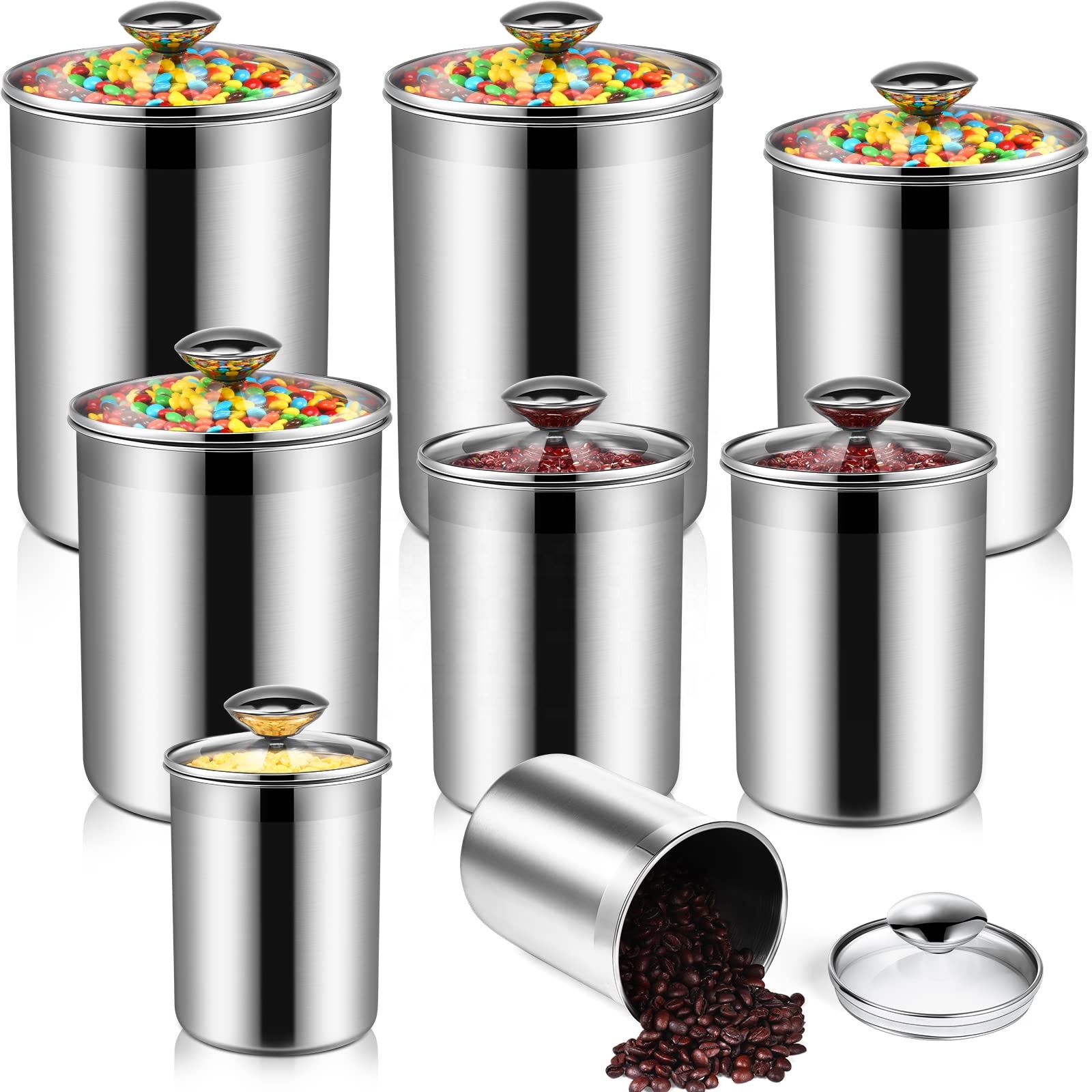 Food Storage Containers Tea Co - đánh giá và giá Coffee Tea And Sugar Canister Set