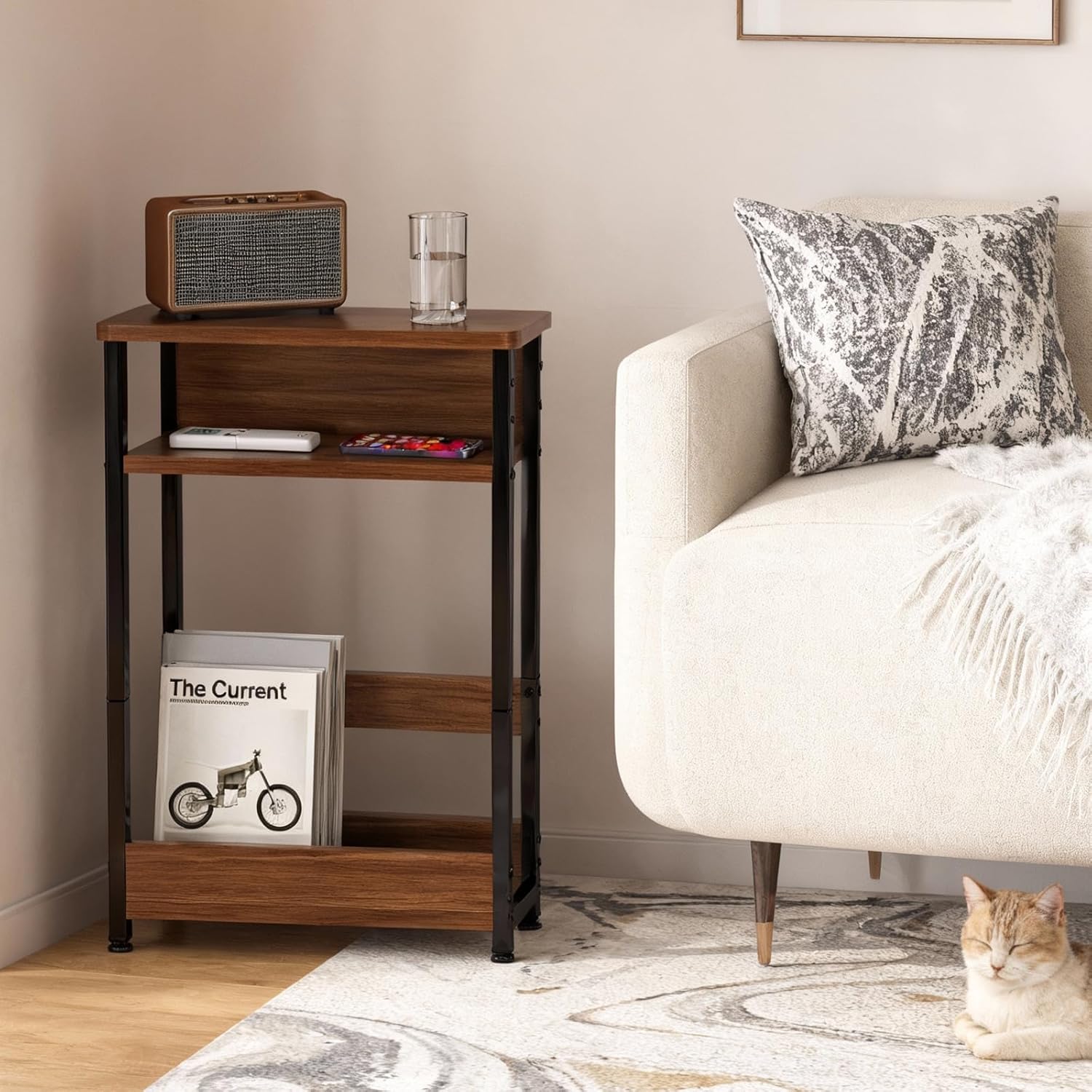 3-Tier Slim Narrow Side Table, - đánh giá và giá Coffee Tea Weight Loss
