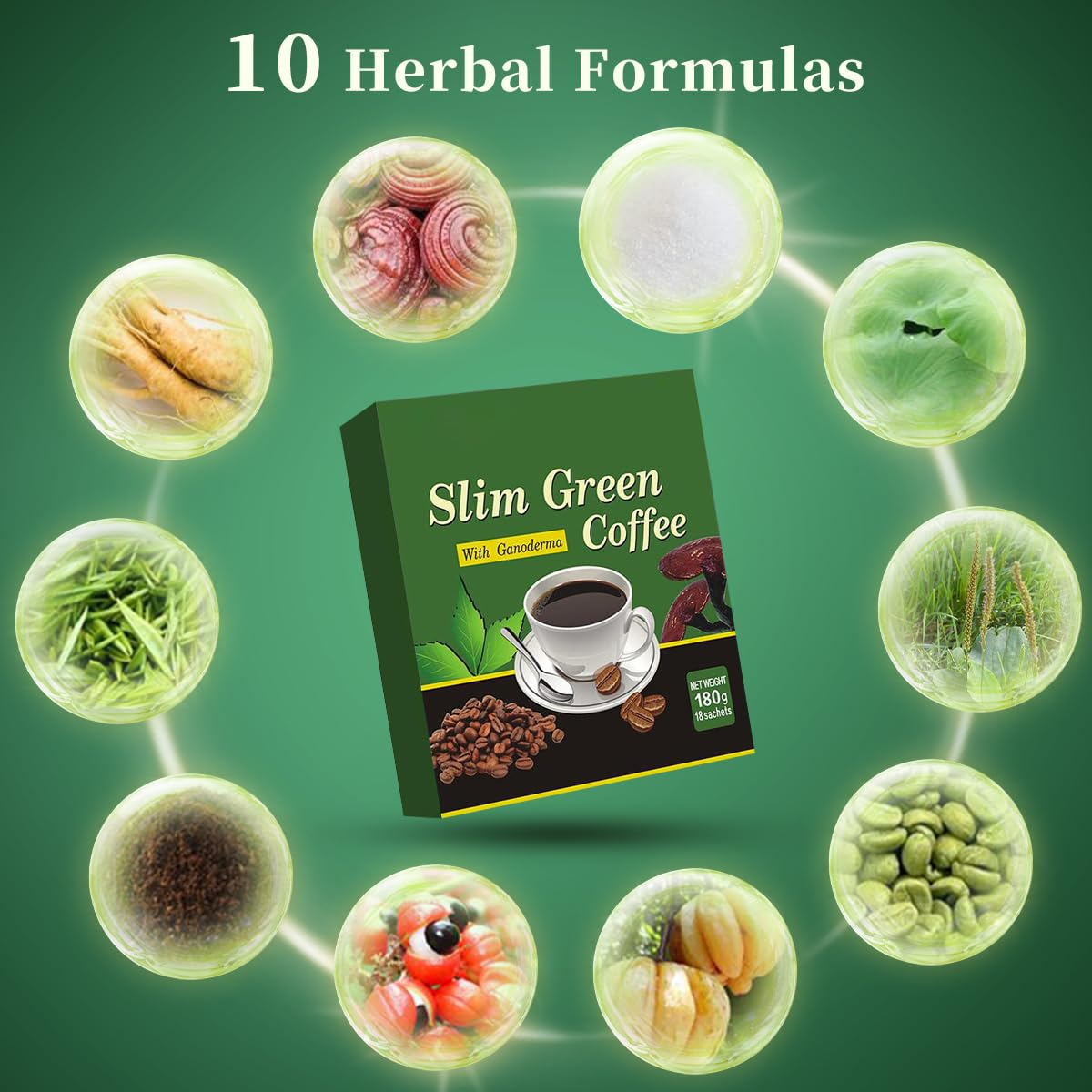 18 Pcs/Box Premium Slim Green  - đánh giá và giá Coffee Tea Weight Loss