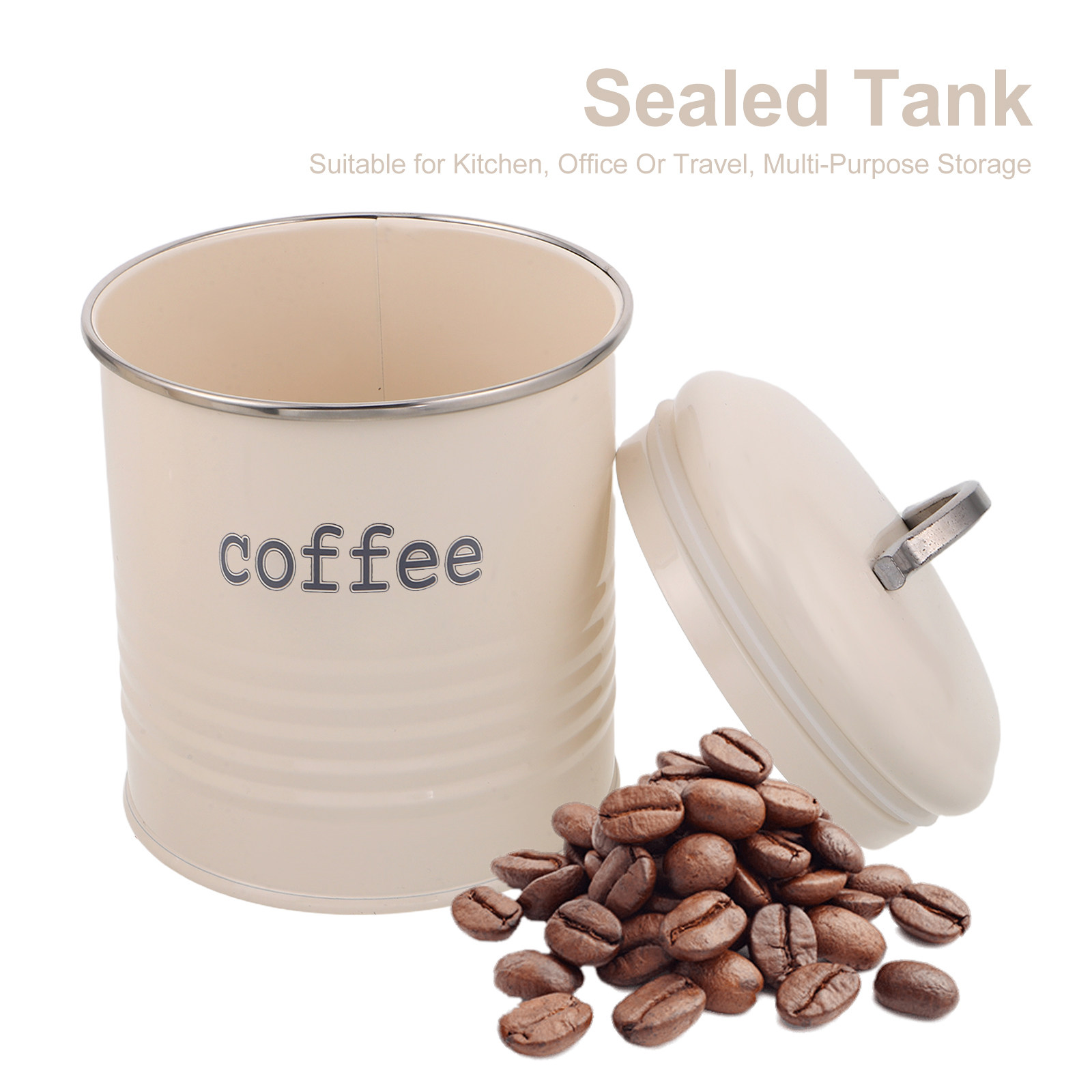 3Pcs Sealed Coffee Bean Contai - đánh giá và giá Coffee Tea And Sugar Canister Set