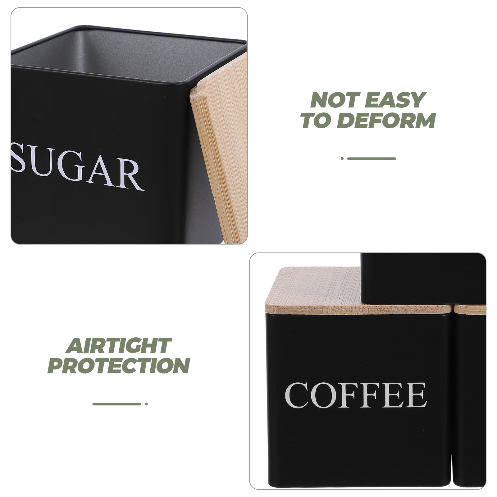 3Pcs Metal Tea Coffee Sugar Ca - đánh giá và giá Coffee Tea And Sugar Canister Set